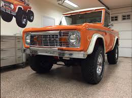 Restored 1970 Ford Bronco with lift and tires