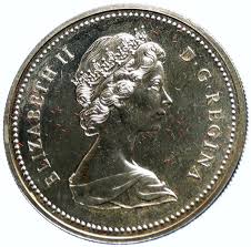 1971 Canada British Columbia Queen Elizabeth II OLD Silver ...