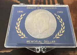 1971 Eisenhower Memorial Dollar In Plastic Case | eBay