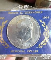 2 1971 Eisenhower Dollars & 4 1971 Uncirculated 40% Silver ...