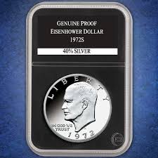 The Complete Collection of Silver Eisenhower Dollars