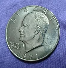 1971 Eisenhower Silver Dollar No Mint Mark | eBay