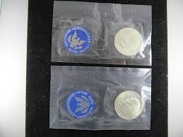 Pair 1971 & 1972 Eisenhower Dollars in OGP -- AWESOME SILVER ...