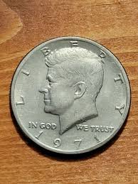 1971 Kennedy Half Dollar Coin. Good Condition No Mint Mark ...