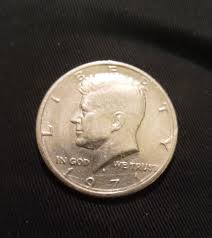 Kennedy D 1971 1/2 dollar erreur double effet jante ...
