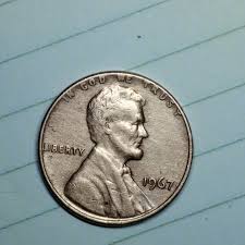 1967 US 1 Cent Lincoln Penny ERROR RARE Ungraded Circulated