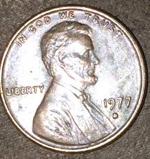 1977 penny is this an error on the mint mark? | Coin Talk