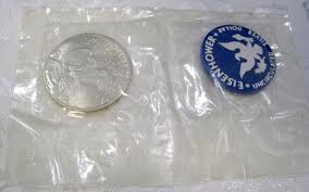 1971 40% SILVER UNCIRCULATED EISENHOWER ONE DOLLAR $1 COIN ...