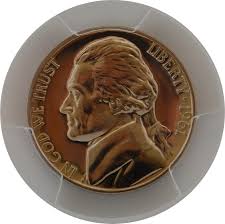 ONE OF PR68 1961 JEFFERSON NICKEL PCGS GRADED US 5C PROOF P ...