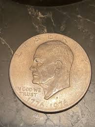 RARE 1776-1976 D Eisenhower Liberty Bell Moon Silver $1 US ...