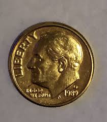 1989 D Rare Sprint Gold Plated Dime | eBay