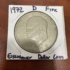 1972 D Eisenhower Fine Condition One Dollar Coin | eBay