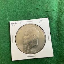 1971-D - Eisenhower (ike) One Dollar Coin - No 16041 - in a ...