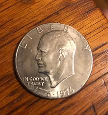 1776-1976 Coin, Eisenhower With Liberty Bell and Moon Rare Silver Dollar US Coin, No Mint Mark - Etsy