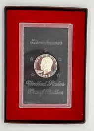 1973-S Silver Proof Eisenhower Dollar - in OGP Woodgrain Box | eBay