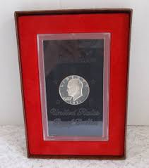 1971-S Eisenhower Silver Proof Dollar W/Faux Wood Box | eBay