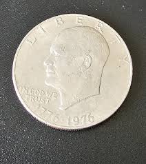 1776-1976 Eisenhower Liberty Bell Moon One Dollar US Bicentennial Coin. | eBay