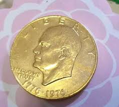 Gold Plated 1976 Bicentennial Eisenhower Dollar | eBay