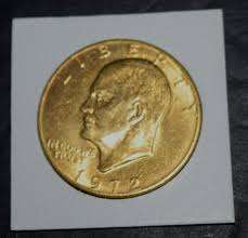 VTG, DWIGHT D. EISENHOWER "GOLD TINT" $1 COIN, (1.5" Dia ...