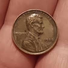 1970 Lincoln Penny No Mint Mark * Floating Roof * No FG Very ...