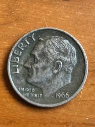 Beautiful 1966 era roosevelt dime