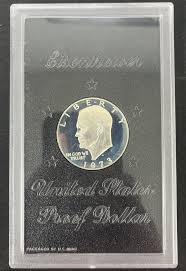 1973-S Silver Eisenhower Dollar Proof in Protector Case | eBay