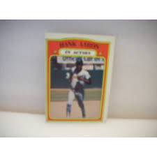 1972 Topps Hank Aaron In Action