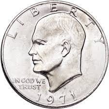 1971-D Eisenhower Dollar, Copper-Nickel Clad MS60 | Littleton Coin Company