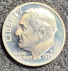 1) 1975-S Roosevelt Dime 10c Proof Cameo Mirror Finish From ...