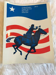 1973 USPS Souvenir Mint Set Stamp Yearbook Album with Stamps ...