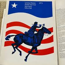 USPS | Art | 973 Usps Souvenir Mini Stamp Set | Poshmark