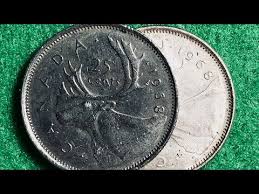 1968 Canadian Quarters: Silver or Nickel - YouTube