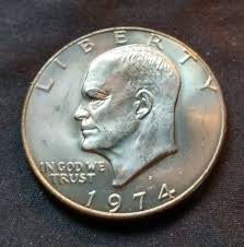 1974-D Dwight D. Eisenhower Dollar (IKE Dollar) Mint State ...