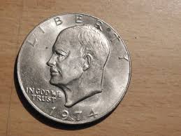 1974 Eisenhower Dollar Coin Circulated No Mint Mark Ike - Etsy