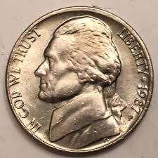 1987 P Jefferson Nickel - Etsy