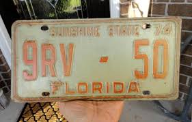ORIGINAL vintage FLORIDA Escambia County FLA TAG LICENSE ...