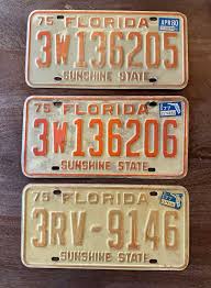 1975 Florida License Plate: Vintage Sunshine State Tag - Etsy