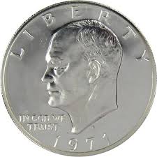 1971 S Eisenhower Dollar Choice Proof 40% Silver IKE $1 US ...