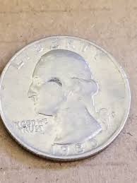 RARE 1980 QUARTER DOLLAR P FILLED MINT MARK ERROR COIN In ...