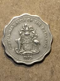 1975 BAHAMAS Coin Ten Cent Coin Beautiful Condition Bone ...
