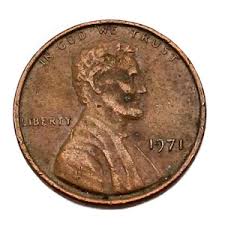 1971 Lincoln Memorial Penny 1 Cent No Mint Mark US ...
