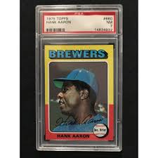 Sold at Auction: 1975 Topps Hank Aaron Psa 7