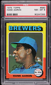 1975 Topps Hank Aaron #660 PSA 8 NM-MT on Fanatics Collect