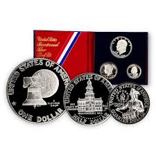 1976 Bicentennial US Proof Set-Silver 3 pc