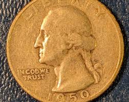1950-S Solid Grade Silver Washington Quarter Piece Antique ...