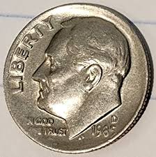 1985 D Roosevelt Dime Error Coin 10C Vintage Collectible ...