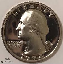 1974 S Washington Quarter Dollar Clad Gem Proof - Etsy