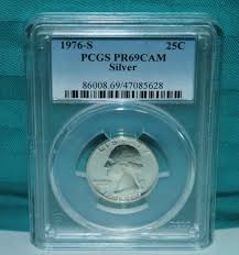 1976-S Washington Silver Quarter 25c PCGS PR69CAM Rare ...