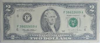 1995 Original Two Dollar Bill Circulated But Still Nice Condition Free Shipping | eBay