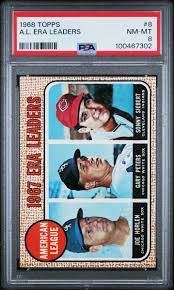 1968 TOPPS #8 A.L. ERA LEADERS PSA 8 | eBay